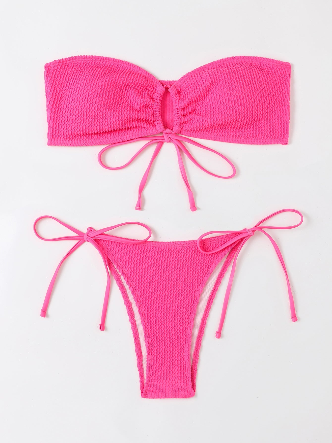 Ensemble bikini côtelé sans bretelles Berg-Feldt pour femme