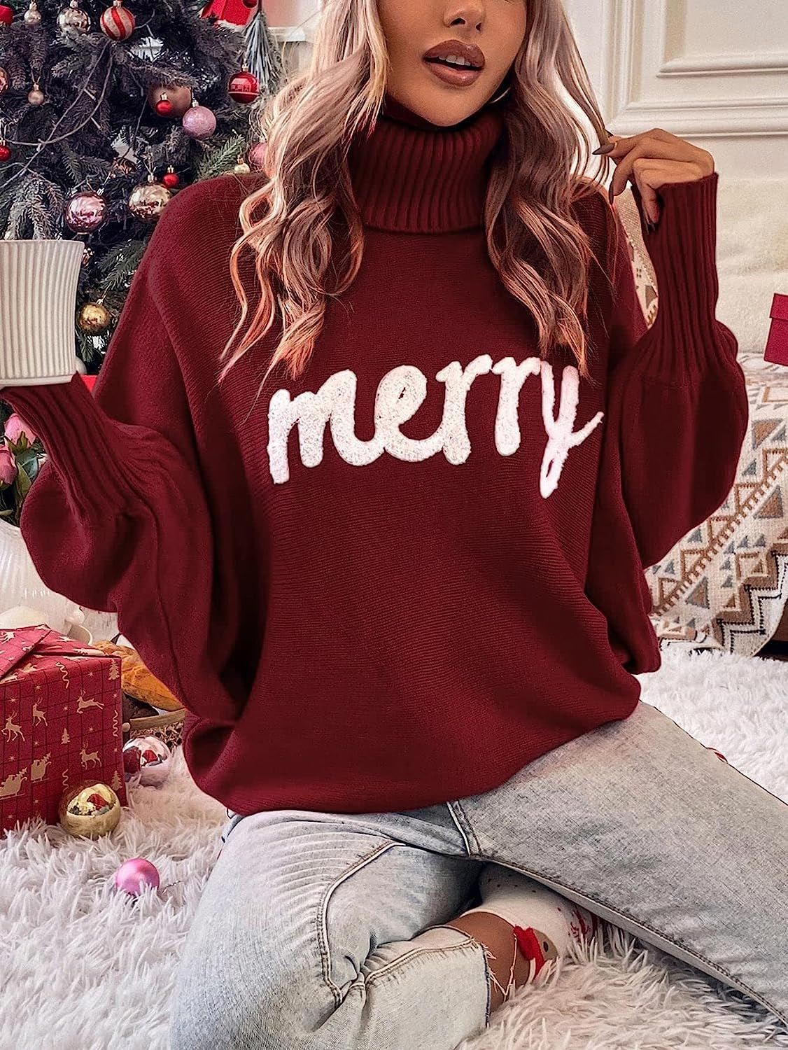 Damen Oversized Rollkragenpullover Berg-Feldt