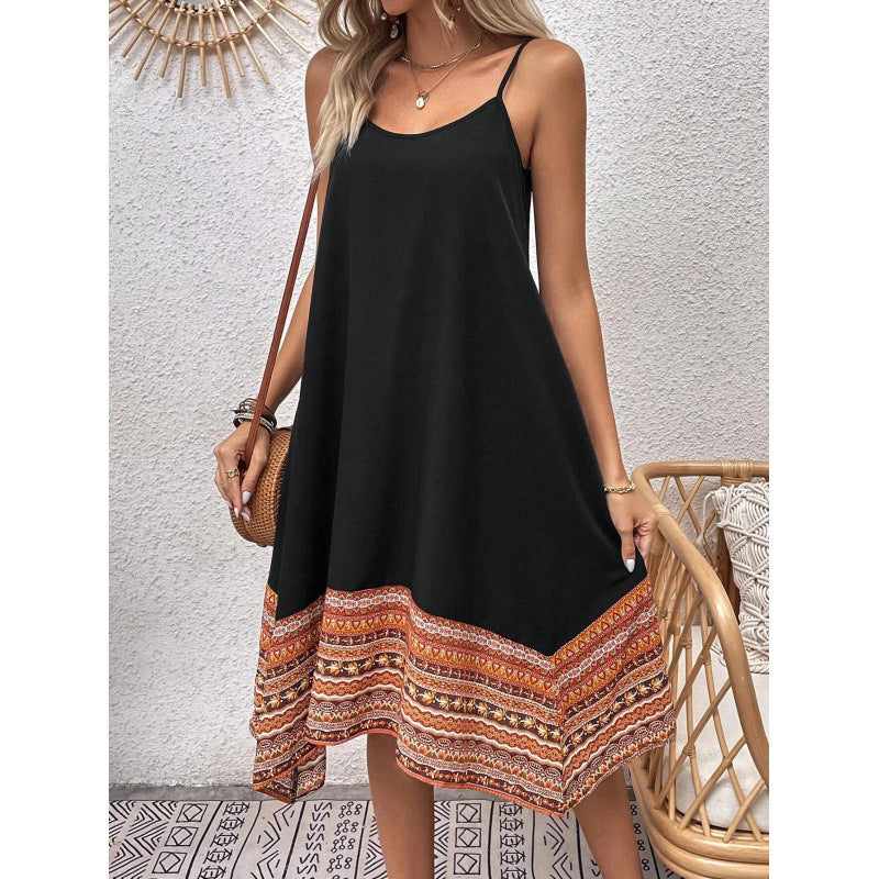 Robe femme style bohème avec encolure asymétrique de berg-feldt