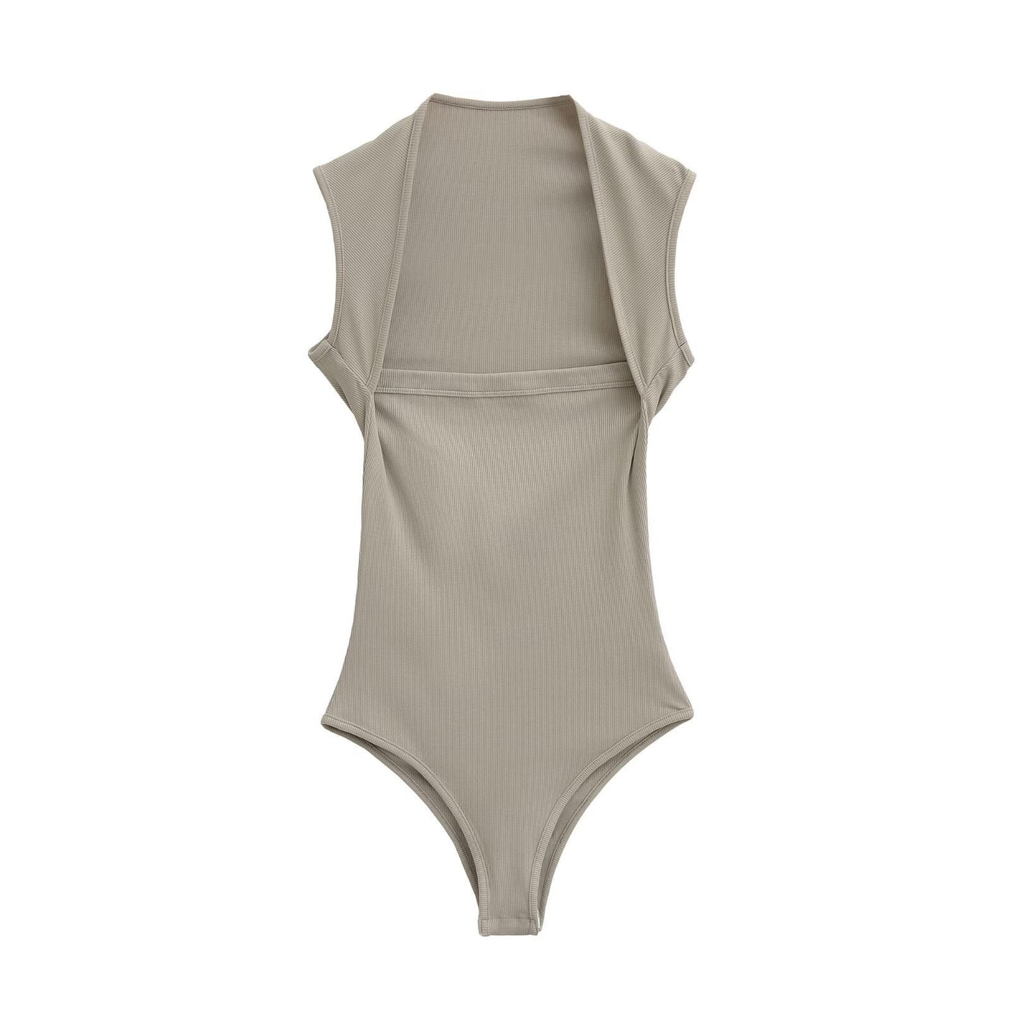 Body côtelé à col montant Berg-feldt pour femme