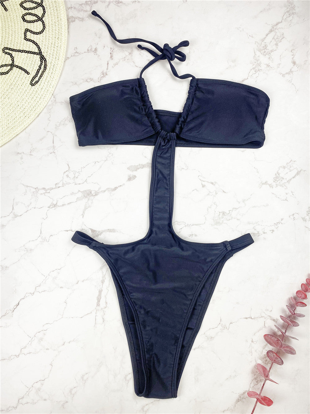 Elegantes Damen-Hochschnitt-Monokini berg-feldt