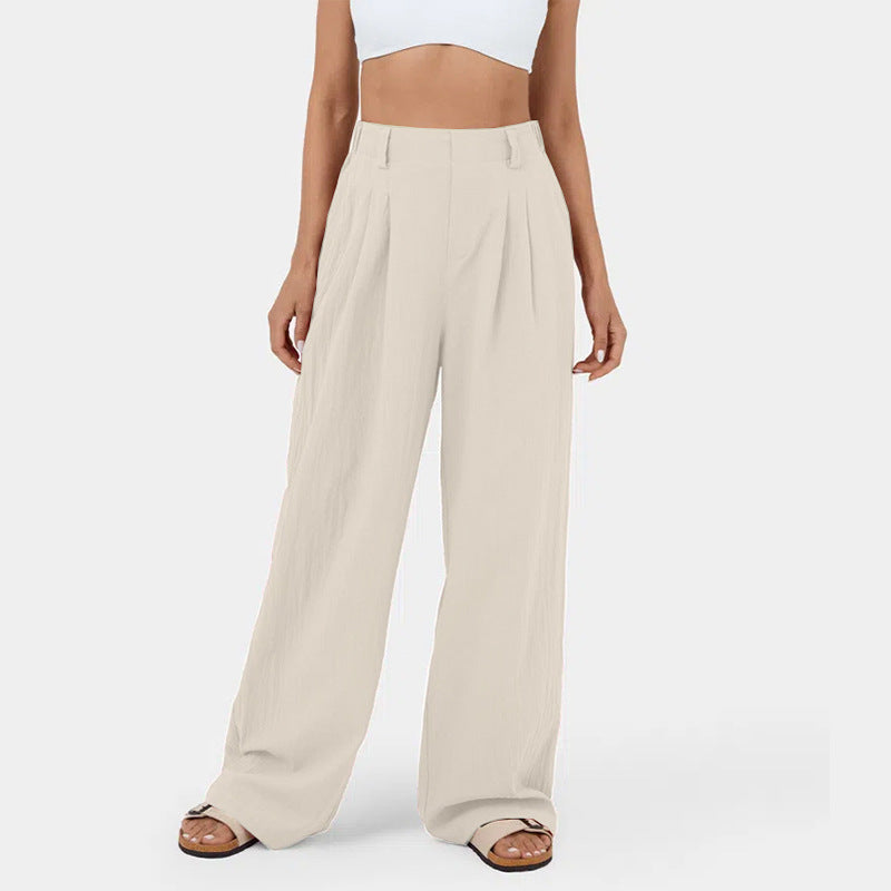 Pantalon chino ample pour femme avec élégants plis et poches latérales Berg-Feldt