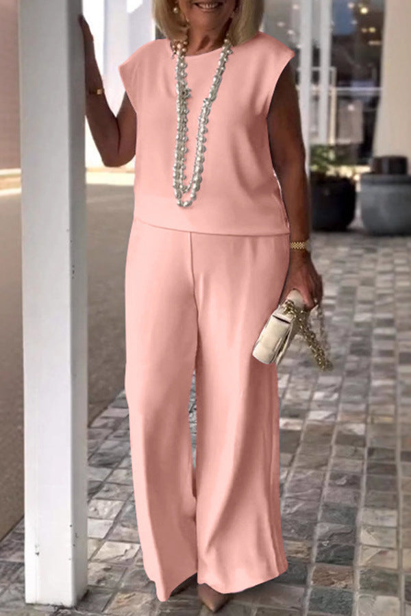 Elegantes Damen Zweiteiler-Outfit aus fließendem Material im weiten Schnitt von berg-feldt