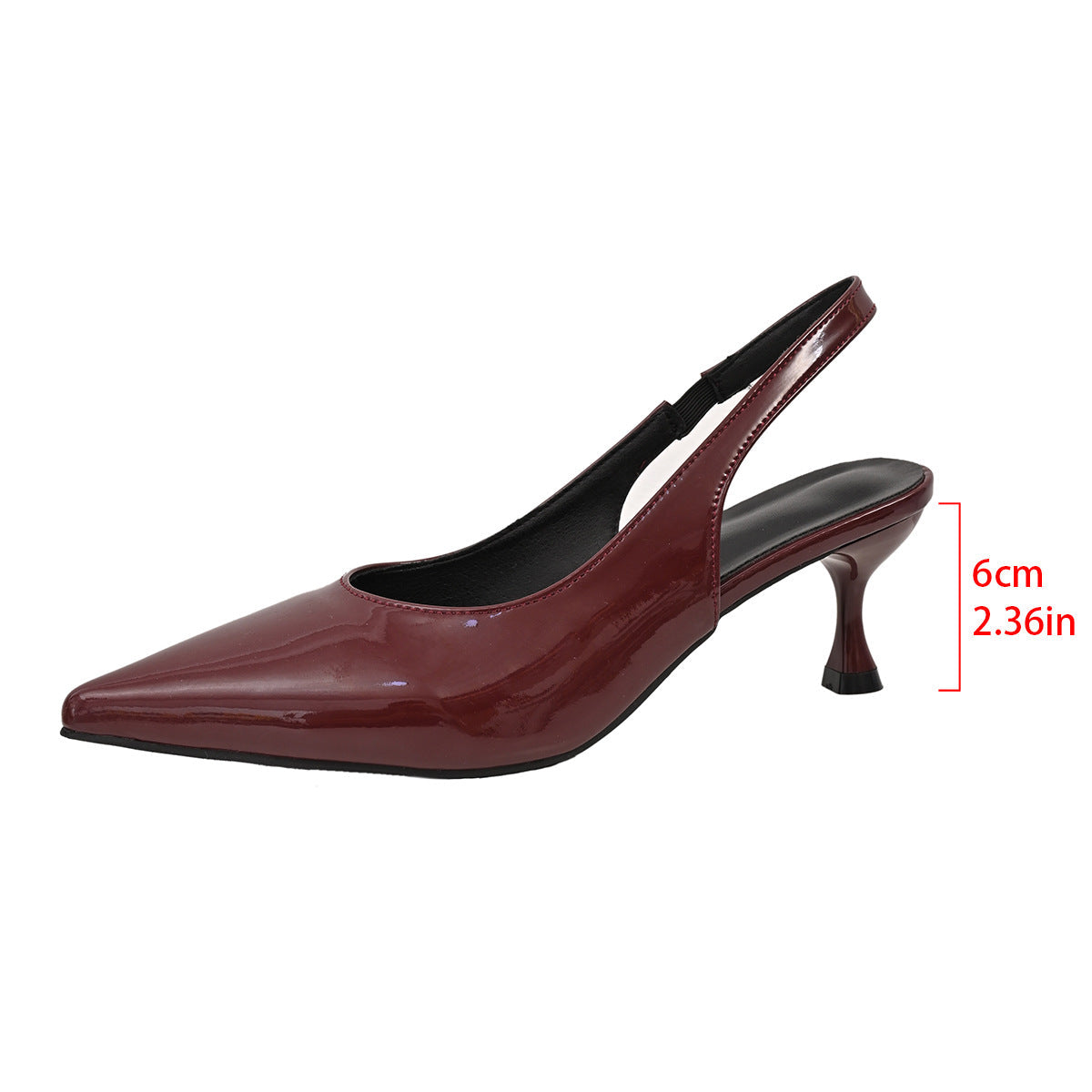 Escarpins slingback élégants à bout pointu et talon bloc par berg-feldt