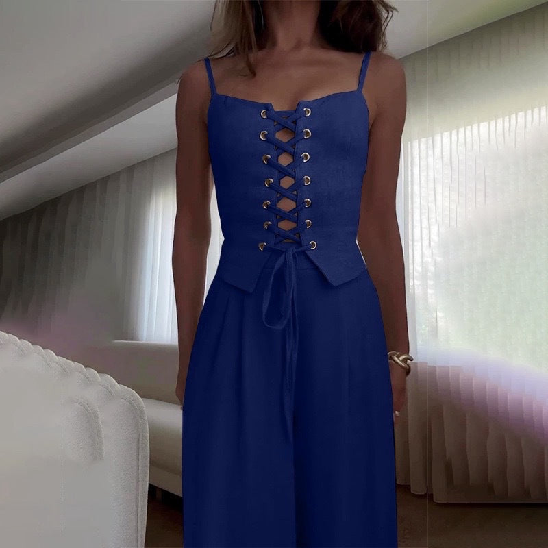 Corsage blouse for women with lacing detail Berg-Feldt