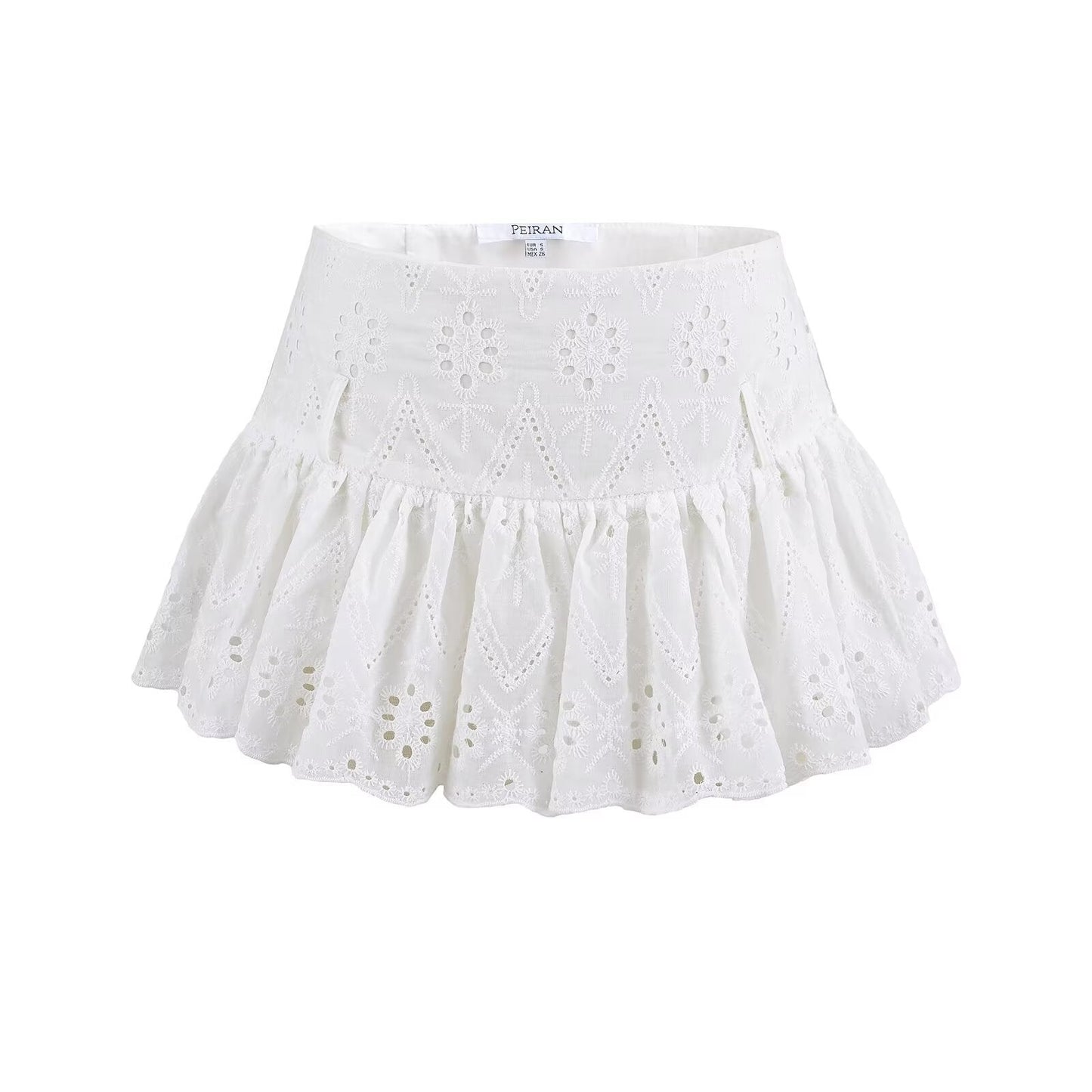 Women's Embroidered Flounce Mini Skirt berg-feldt