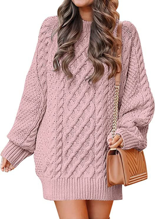 Damen Großer Strickpullover mit Zopfmuster und lässigem Schnitt Berg-Feldt