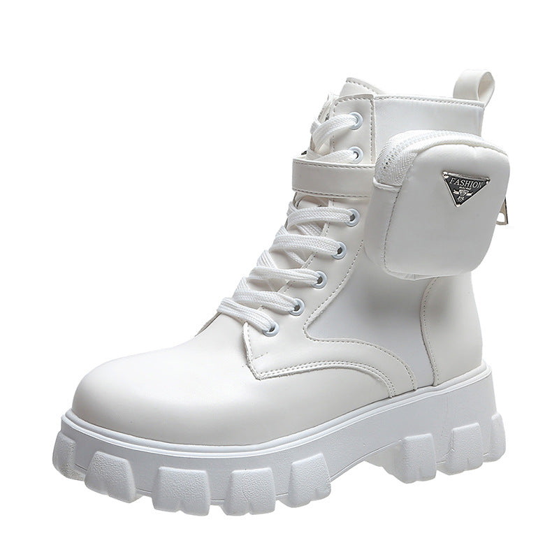 Damen Chunky Boots mit praktischem Seitentaschen-Design Berg-Feldt