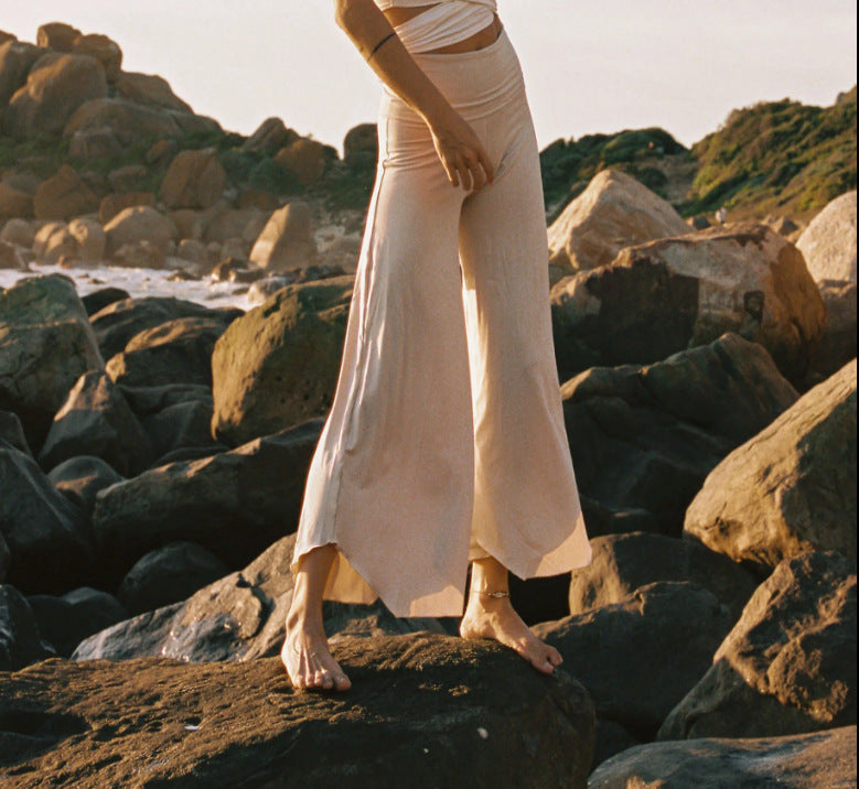 Bequeme Damenhose aus Jersey mit Seitentaschen und elastischem Bund von berg-feldt