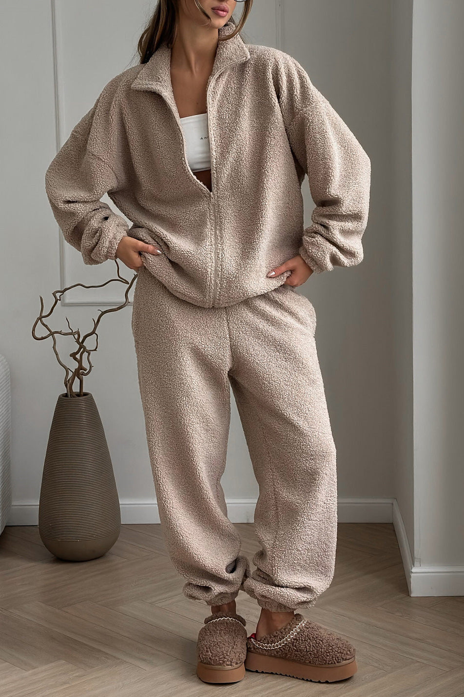 Berg-Feldt | Lift Polar Fleece Strickjacke und Hosen Satz