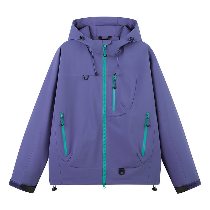 Veste de sport d’extérieur imperméable pour femme avec capuche réglable Berg-Feldt