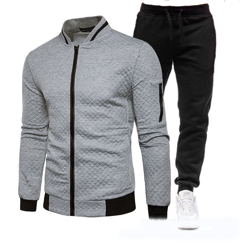Herren modische Trainingsjacke mit Stehkragen und Sporthose Berg-Feldt