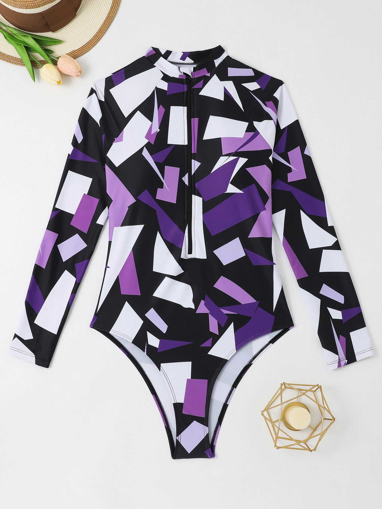 Combinaison anti-UV à motif géométrique pour femme de Berg-Feldt