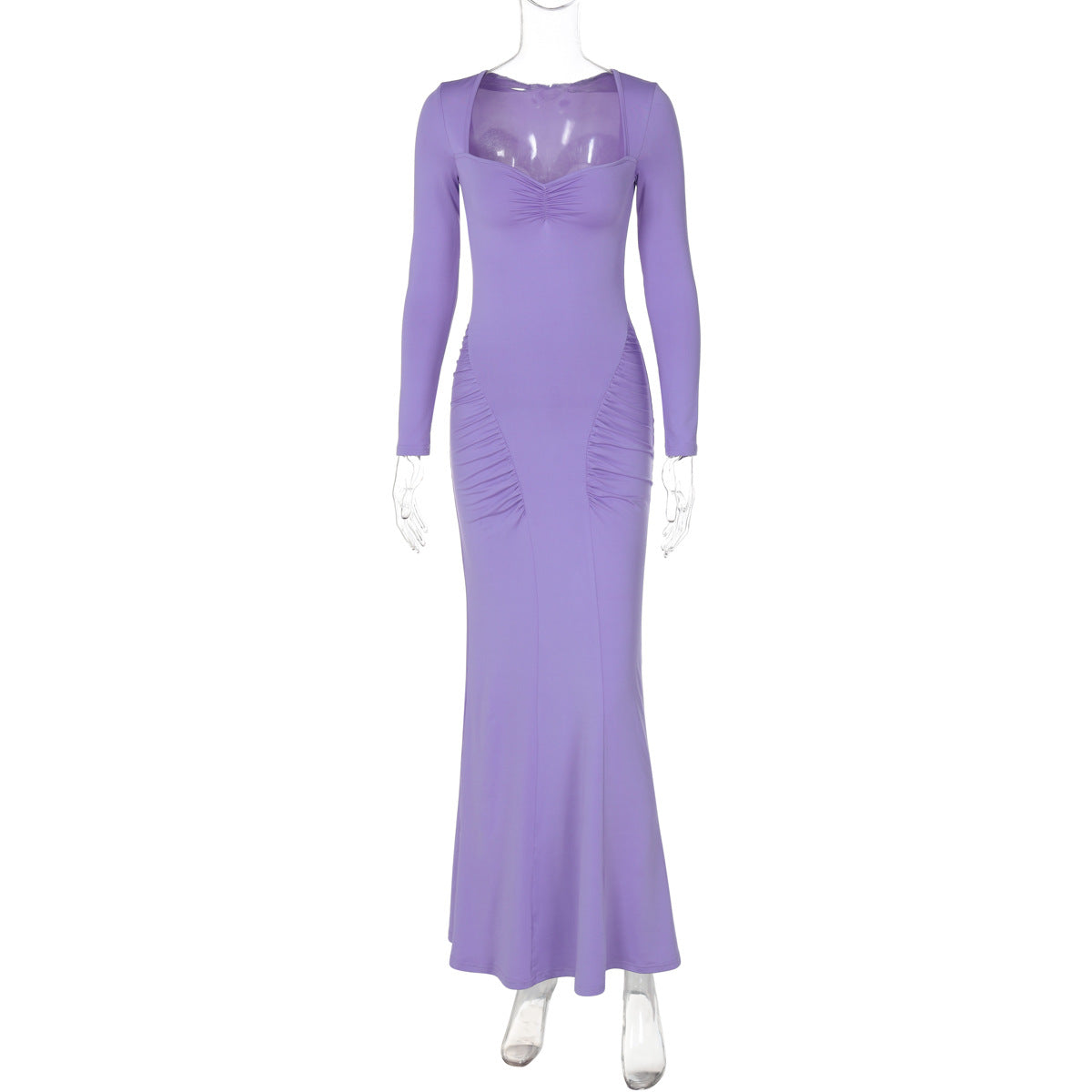 Robe longue élégante et ajustée à fronces de berg-feldt