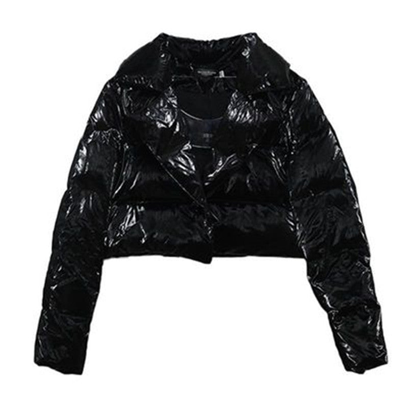 Veste courte brillante tendance pour femme avec col Berg-Feldt