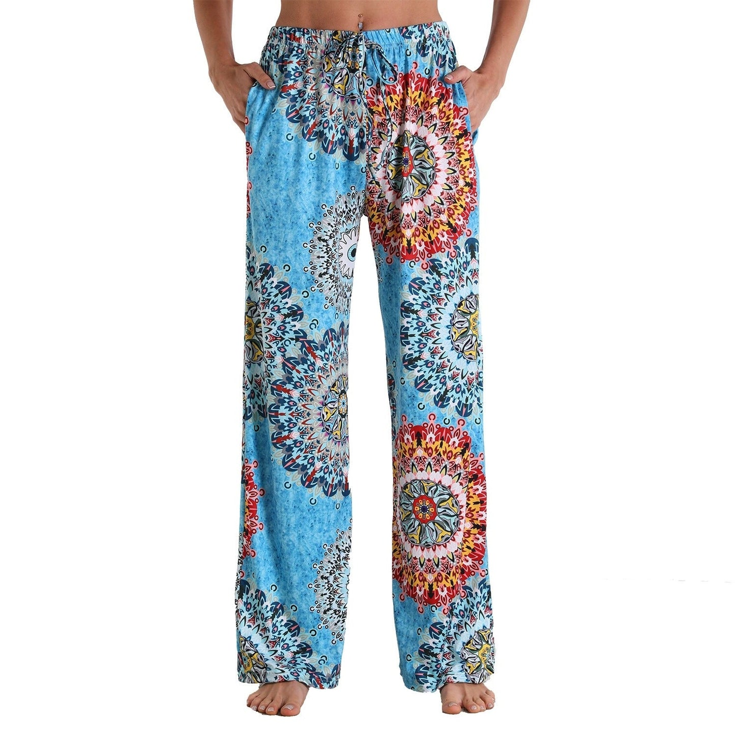 Pantalon femme Berg-Feldt à imprimé mandala coloré