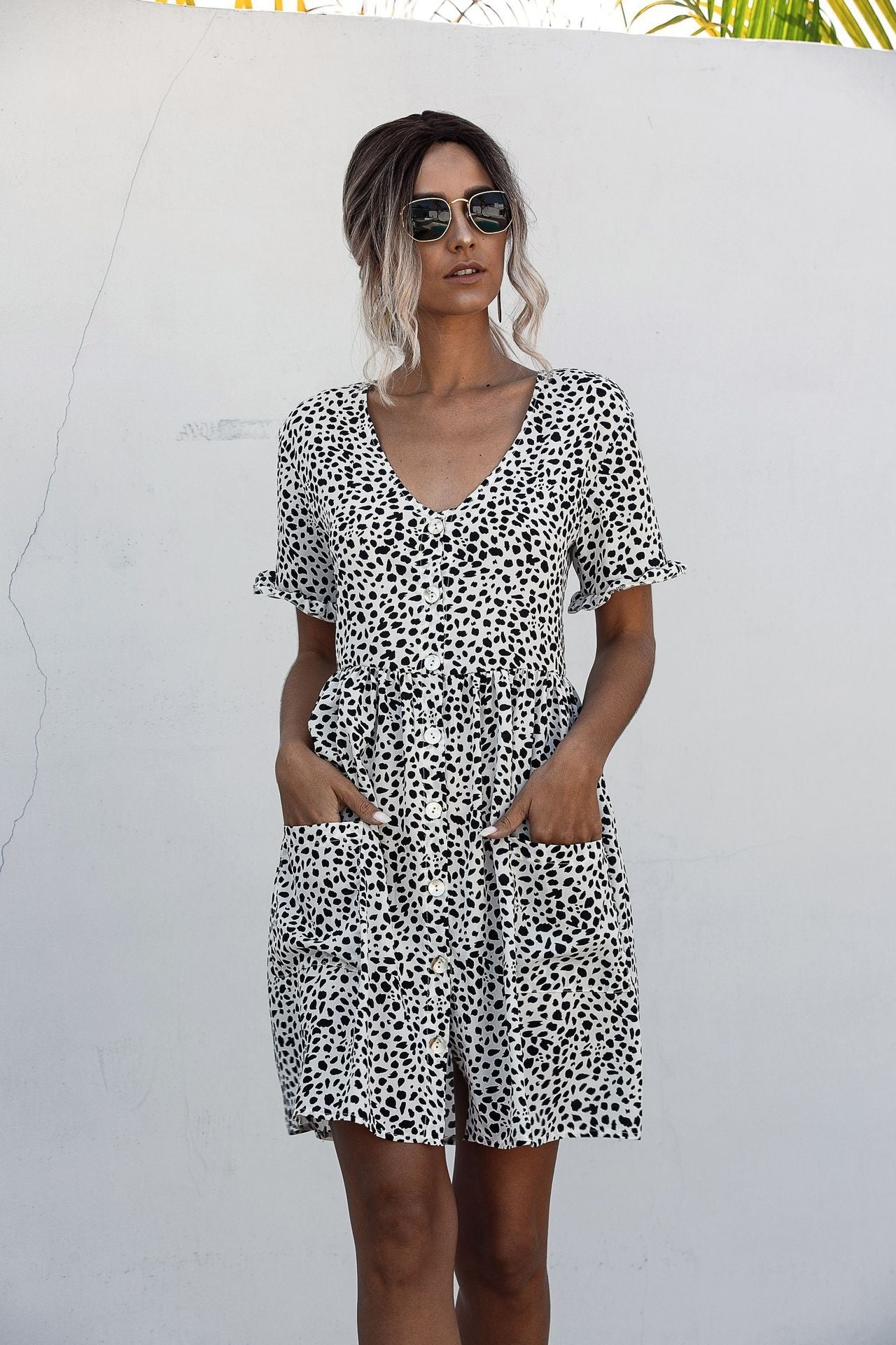 Robe chemise sans manches pour femme avec grandes poches de berg-feldt