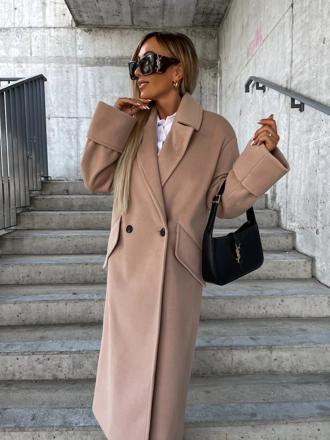 Manteau élégant oversize en laine pour femme Berg-Feldt