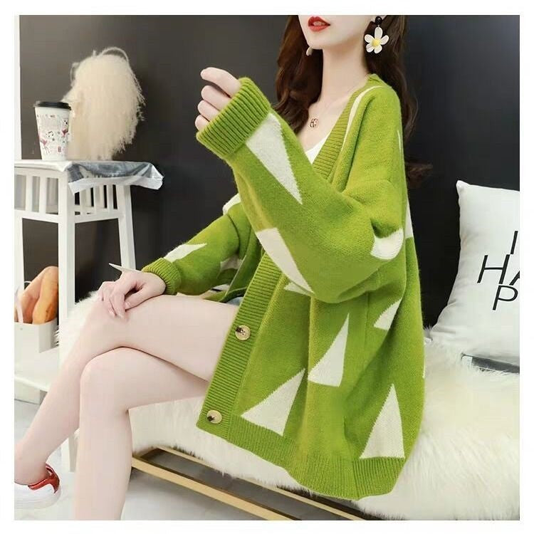 Cardigan décontracté pour femme avec motif intégral et boutons pratiques Berg-Feldt