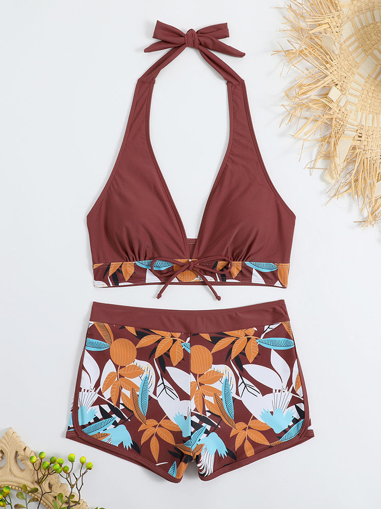 Ensemble bikini pour femme, haut réglable et bas imprimé mode, berg-feldt