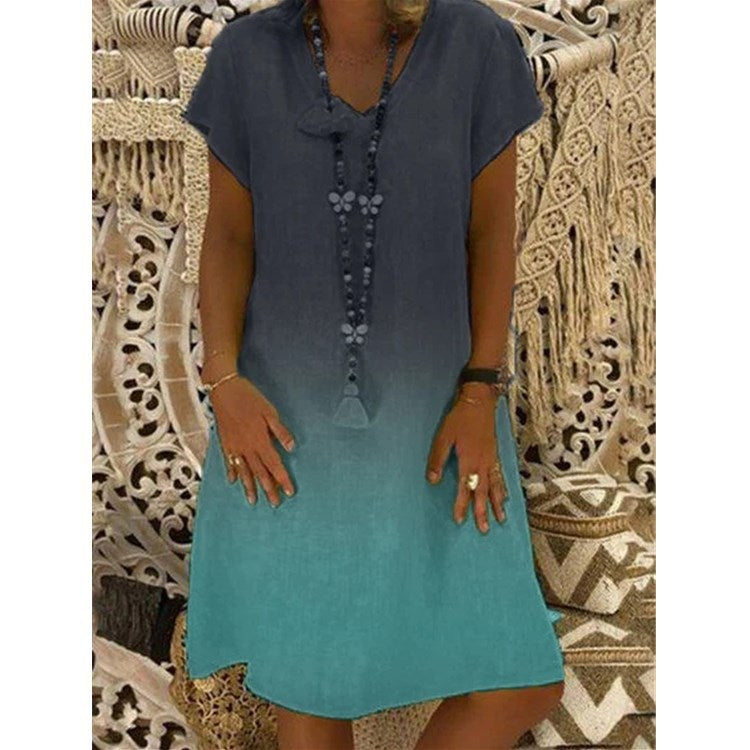 Elegantes Damen Sommerkleid im angesagten Ombre-Look mit bequemem Schnitt von berg-feldt