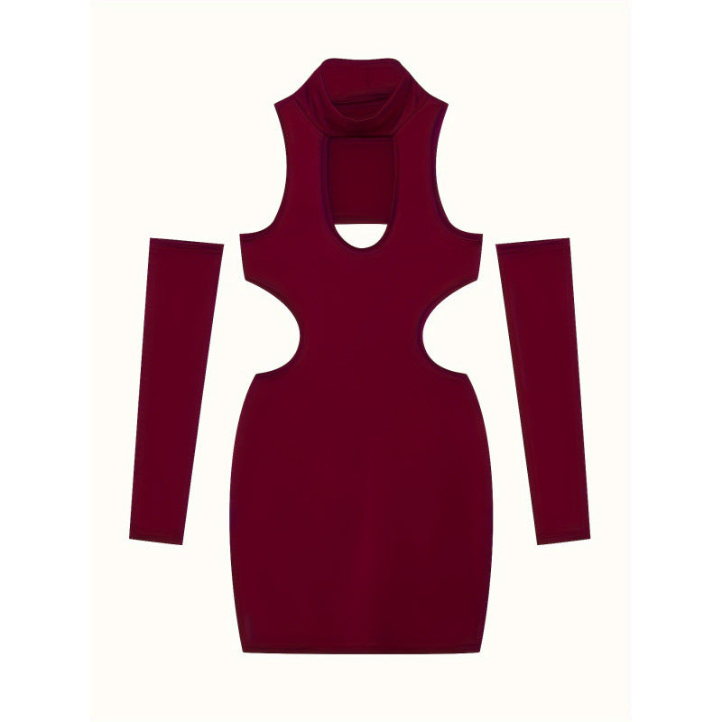 Robe ajustée pour femme avec découpes et manches longues de berg-feldt