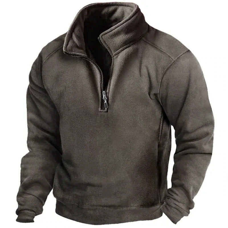 Pulls polaires pour hommes à col montant et fermeture éclair pratique Berg-Feldt