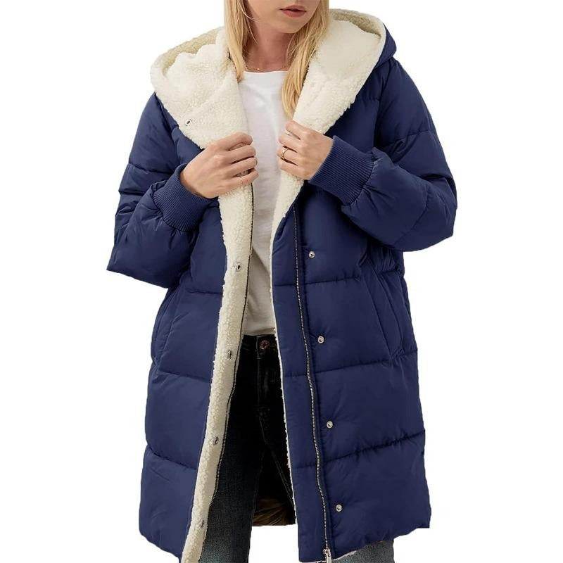 Berg-Feldt | Manteau d'hiver réversible en coton à capuche pour femme