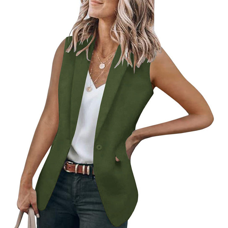 Blazer sans manches pour femme avec poches modernes Berg-Feldt