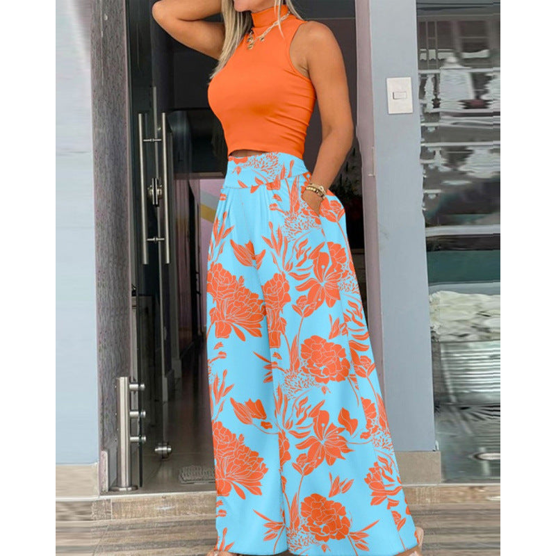 Élégante robe longue pour femme avec mélange de motifs tendance par berg-feldt