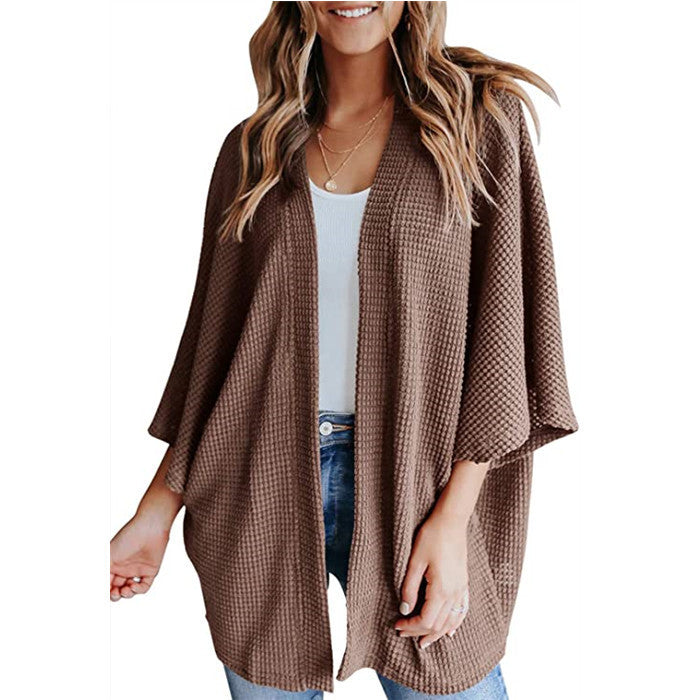 Cardigan décontracté en tricot gaufré pour femme Berg-Feldt