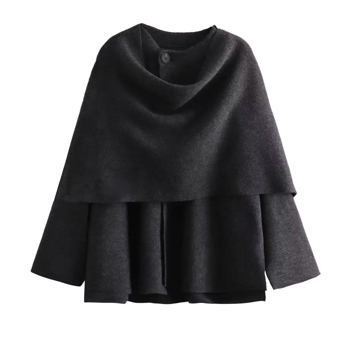 Femme Pull poncho tendance en matière douce Berg-Feldt