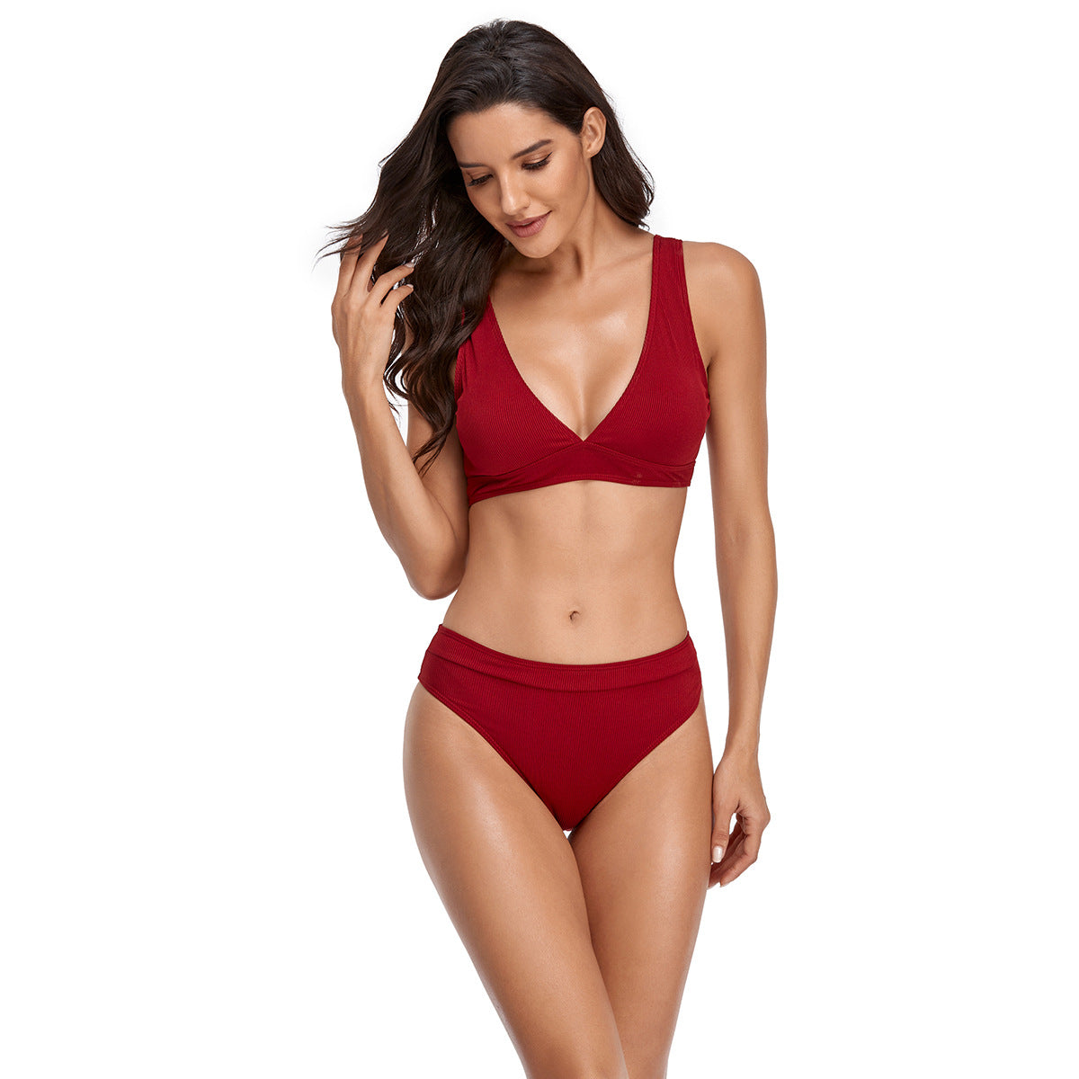 Ensemble de bikini Berg-Feldt pour femmes avec culotte côtelée 1750839632
