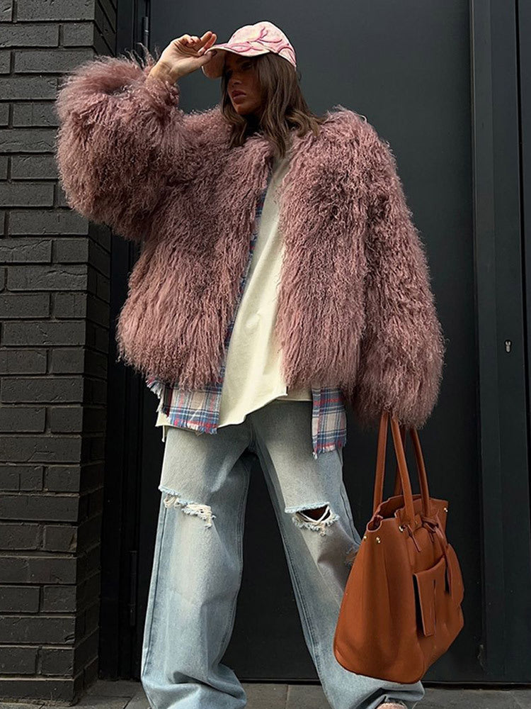 Manteau en fourrure moelleuse et tendance pour femme Berg-Feldt