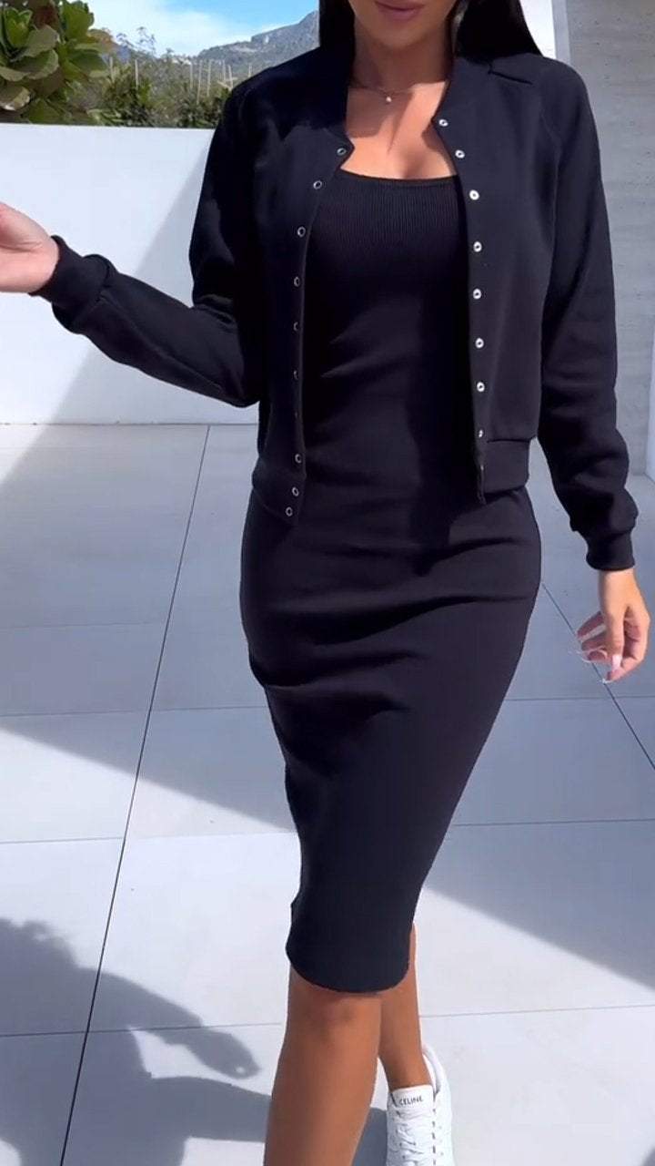 Damen Ensemble Sweat-robe et Veste Berg-Feldt