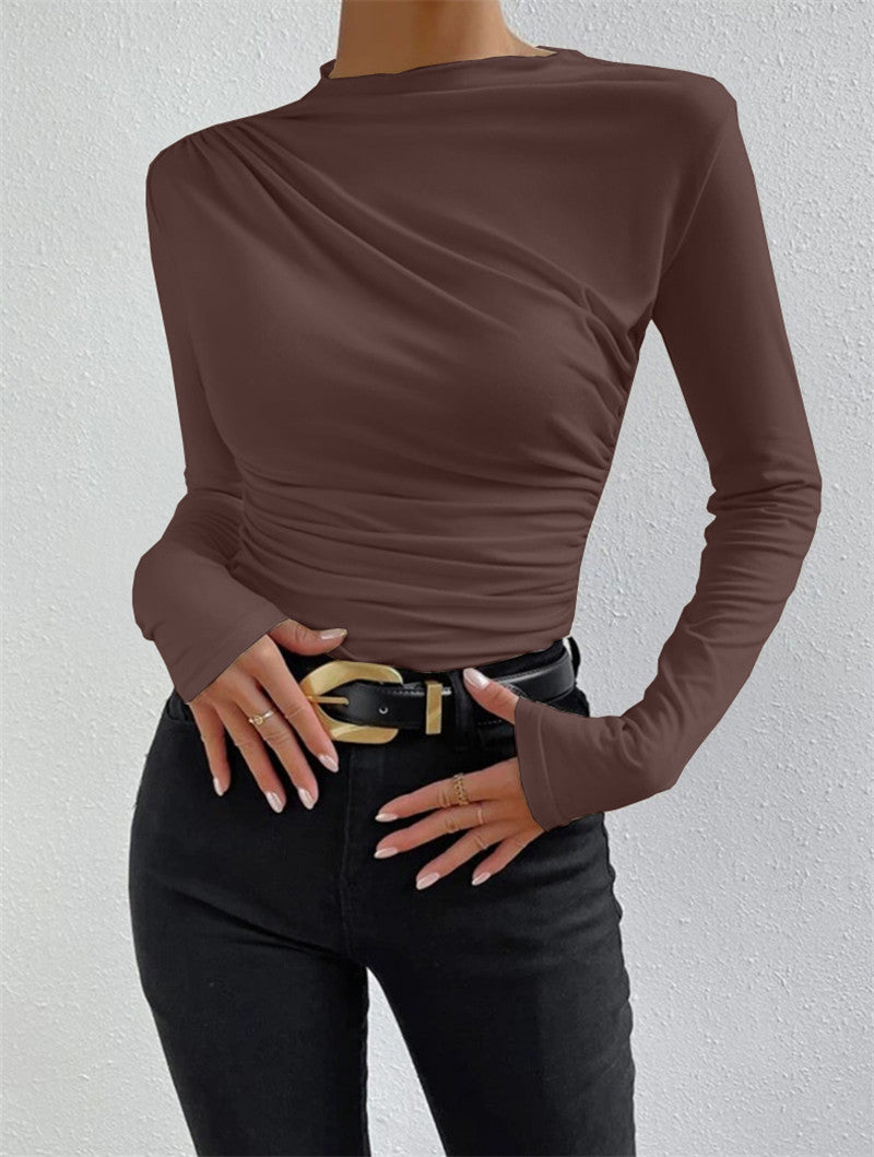 Langarmshirt für Damen mit drapierten Details von berg-feldt