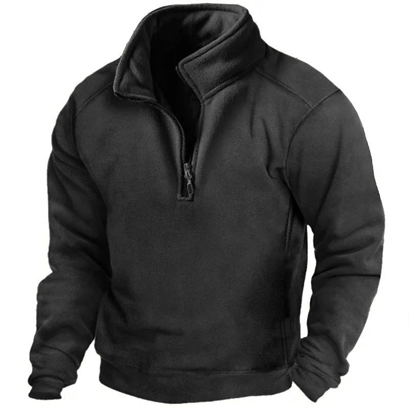 Pulls polaires pour hommes à col montant et fermeture éclair pratique Berg-Feldt