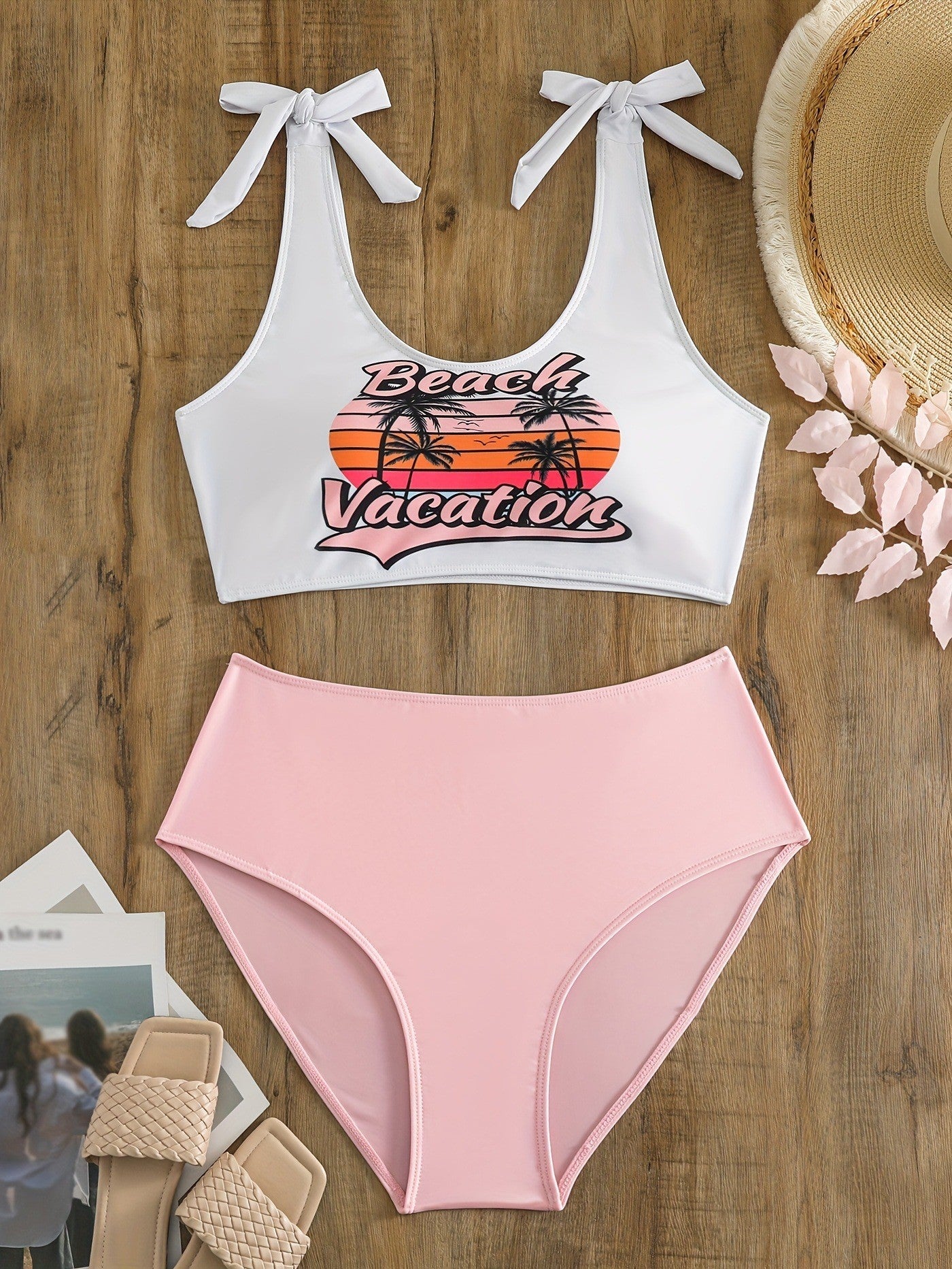 Ensemble de bikini court à motif graphique Berg-feldt pour femme