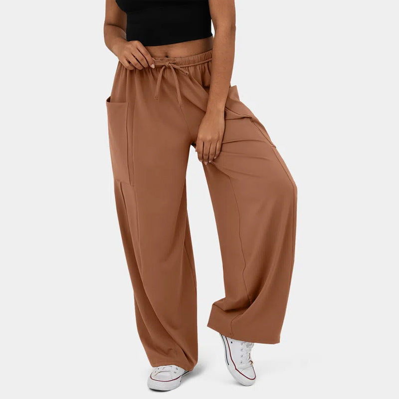 Bequeme Damenhose mit tiefen Seitentaschen und elastischem Bund von berg-feldt