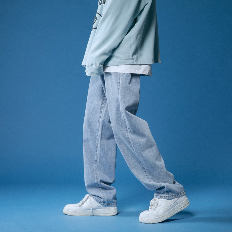 Herren lockere Denim-Jeans im Vintage-Stil mit hoher Taille Berg-Feldt