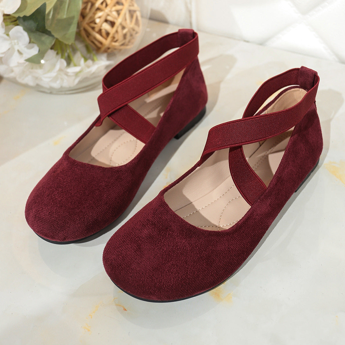 Ballettschuhe für Damen mit elastischen Bändern von berg-feldt