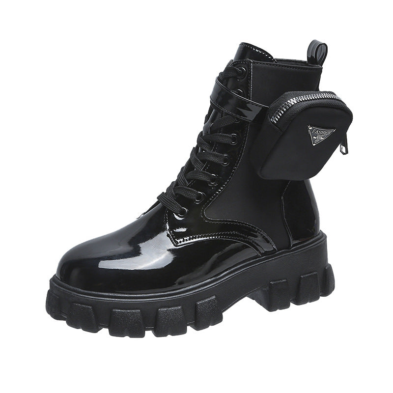Damen Chunky Boots mit praktischem Seitentaschen-Design Berg-Feldt