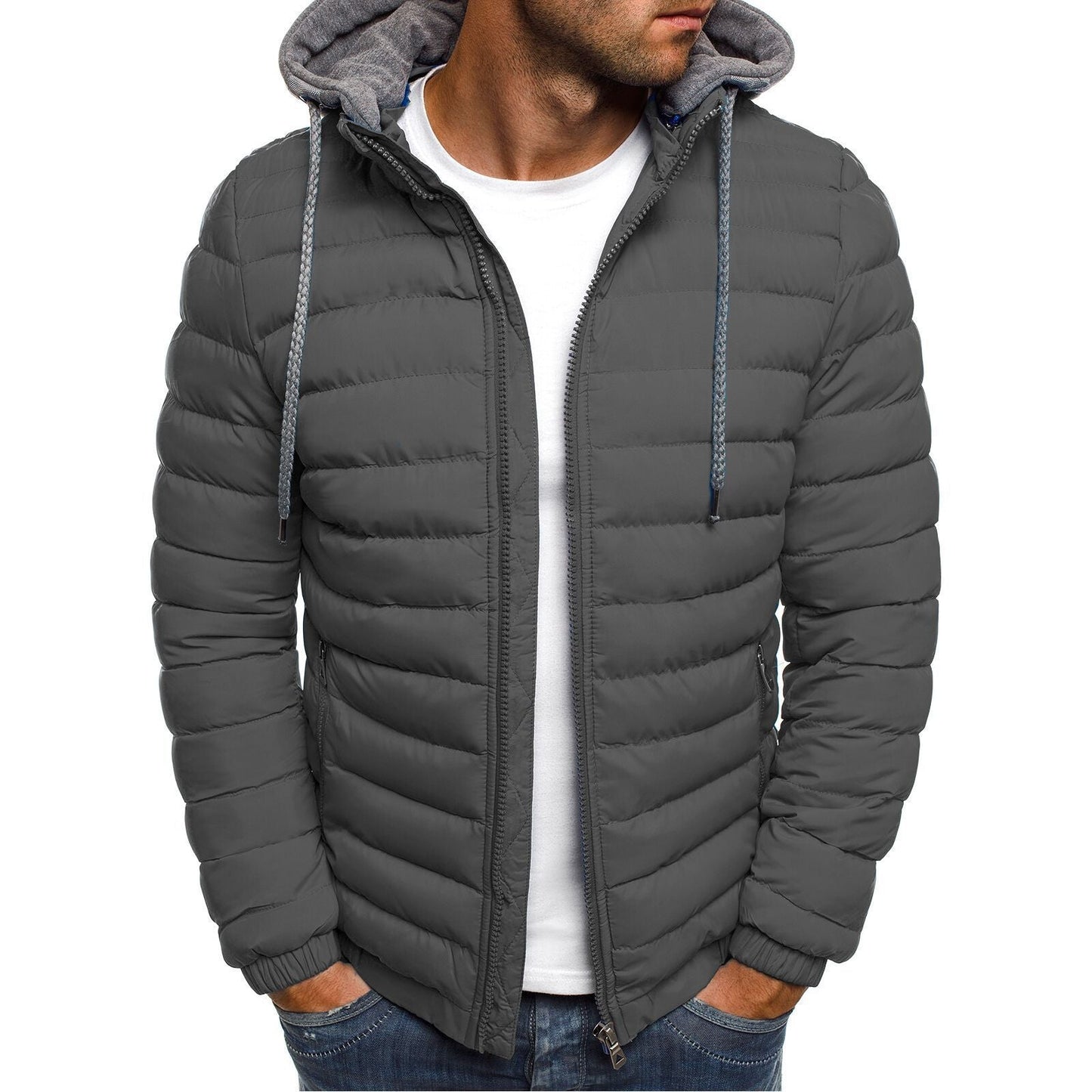 Coupe-vent matelassé à capuche pour homme Berg-Feldt