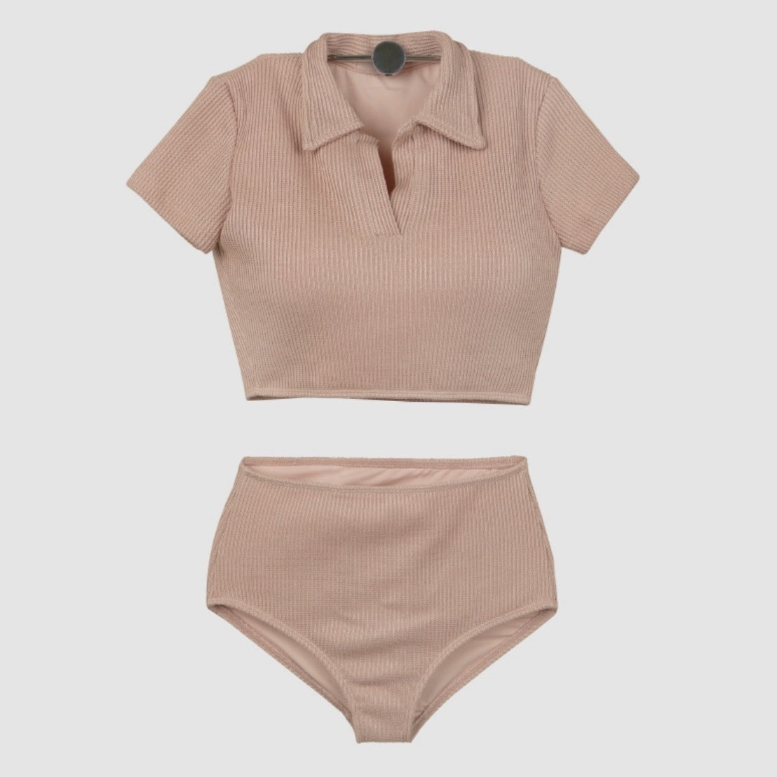 Hochgeschnittenes Bikini-Set für Damen von berg-feldt mit poloartigem Oberteil