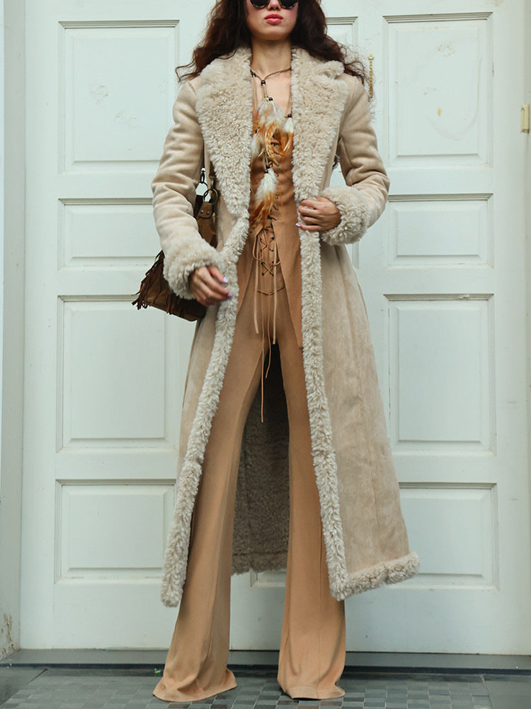 Manteau long en fourrure pour femme avec doublure de luxe Berg-Feldt