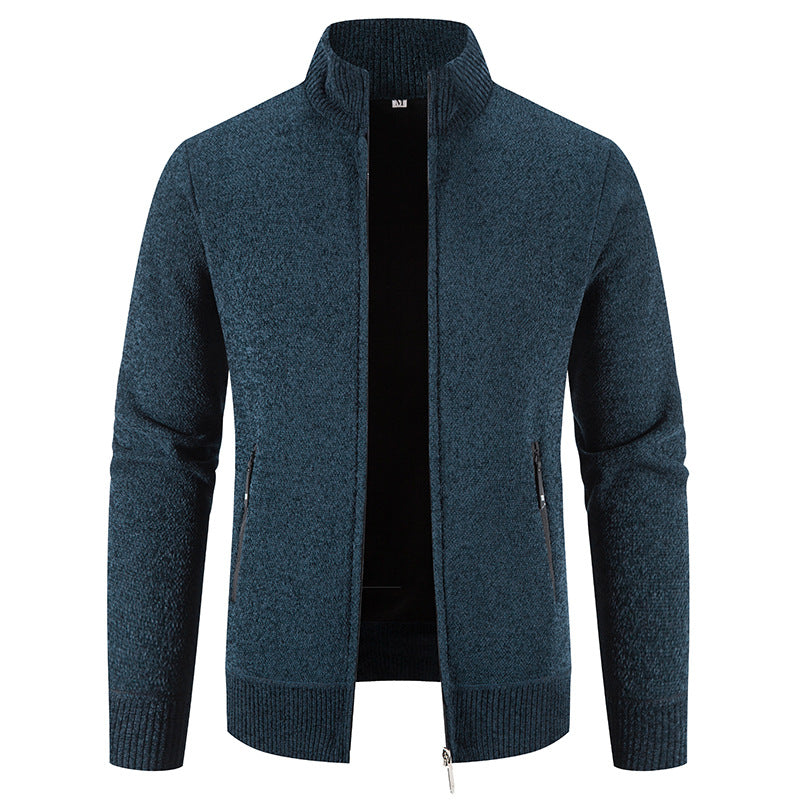 Cardigan élégant pour homme avec col montant et poches zippées pratiques Berg-Feldt