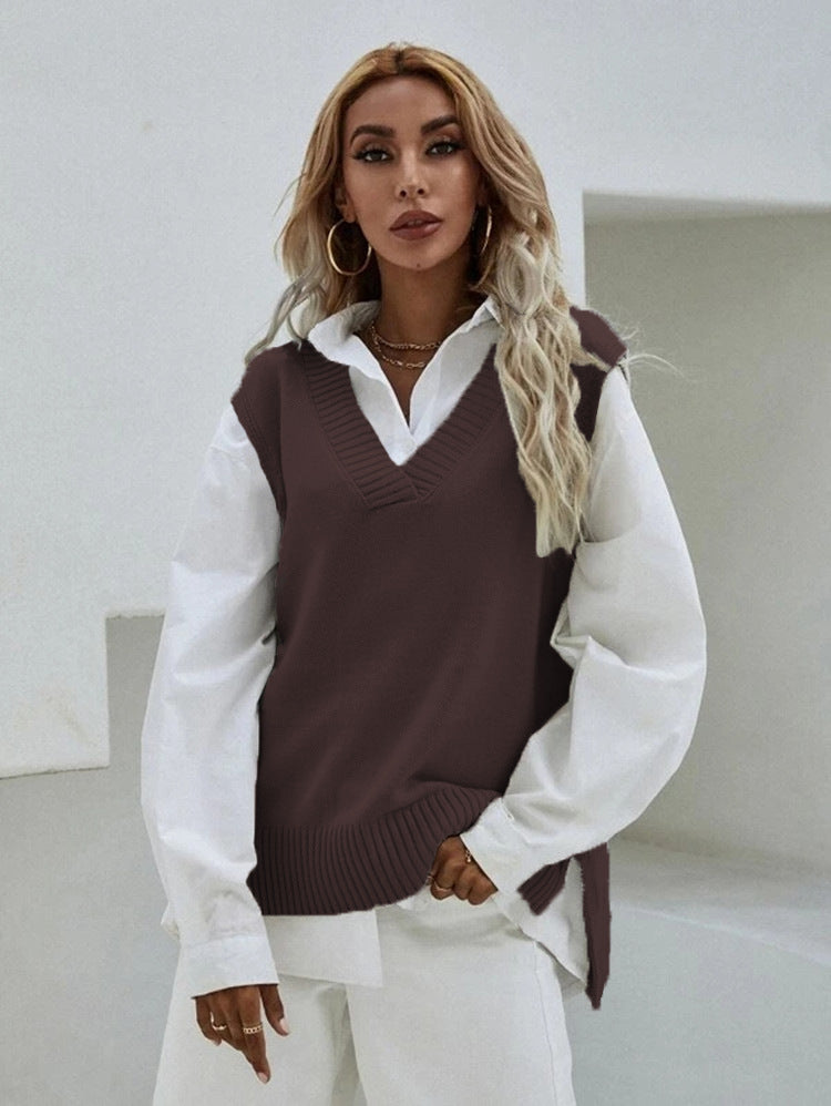 Cardigan femme en maille avec col en V et élégante structure côtelée Berg-Feldt