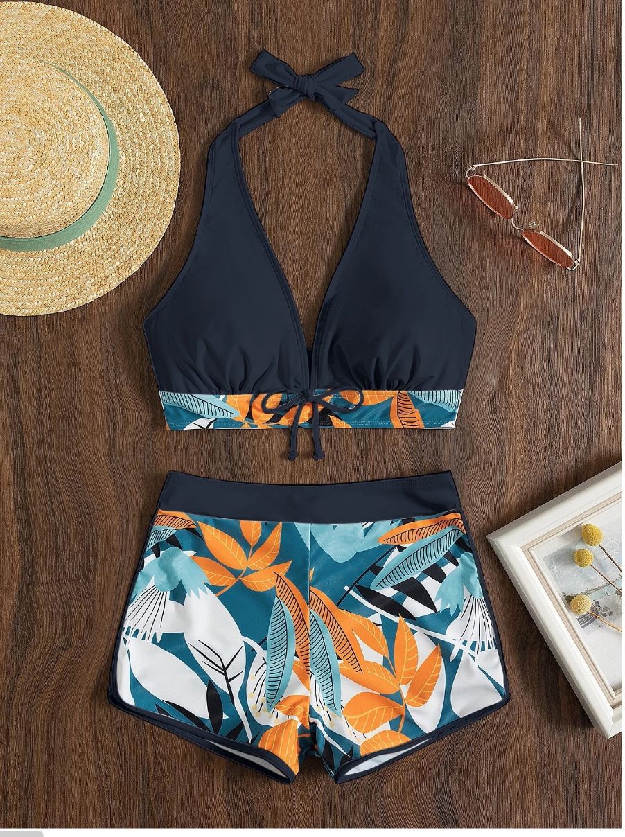 Ensemble bikini femme imprimé floral avec haut réglable par berg-feldt