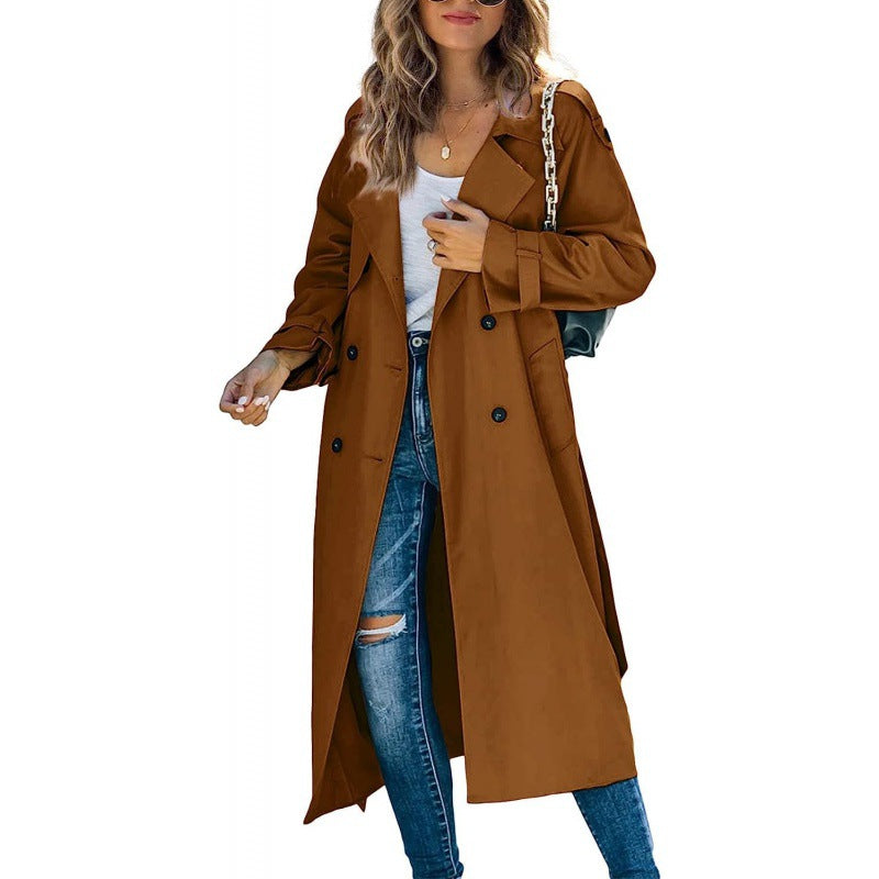 Trench-coat oversize tendance pour femme avec détails élégants Berg-Feldt