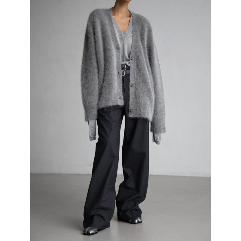Gilet douillet en mohair pour femme Berg-Feldt